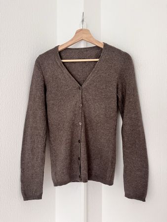 Damen Strickjacke Kaschmir braun Grösse S guter Zustand