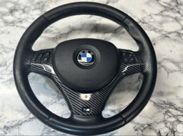 BMW M E90 Lenkrad mit Carbon-Blende und Airbag 
