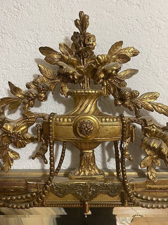 Specchi: Miroir ancien doré baroque – Usato da La Chaux-de-Fonds venduto da analucie 1