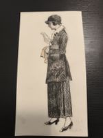 dessin original crayon de fusain ou une mine de plomb 20*11