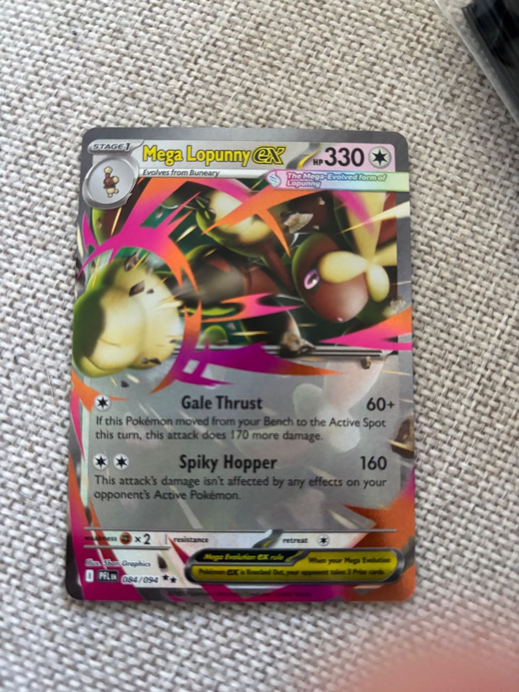 Pokémon Carte collezionabili: Mega-Lopunny, near Mint – Nuovo (secondo la descrizione) da Bern venduto da Pokescherti