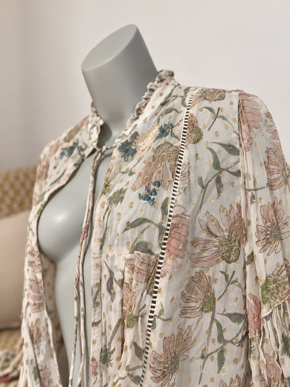 Zara Camicette: ZARA Boho Floral Bluse | Grösse M – Usato da St. Gallen venduto da BikeladyShop 1