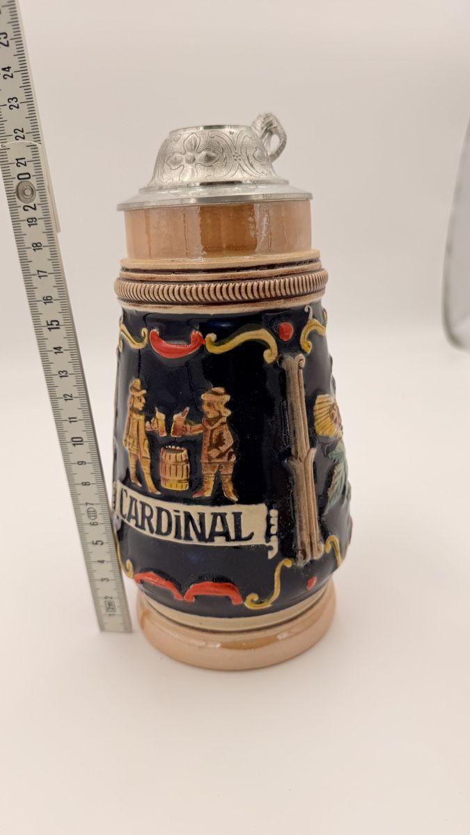 Cardinal Gläser: Bierkrug Cardinal mit deckel gebraucht – Gebraucht aus Rotkreuz von perlengott