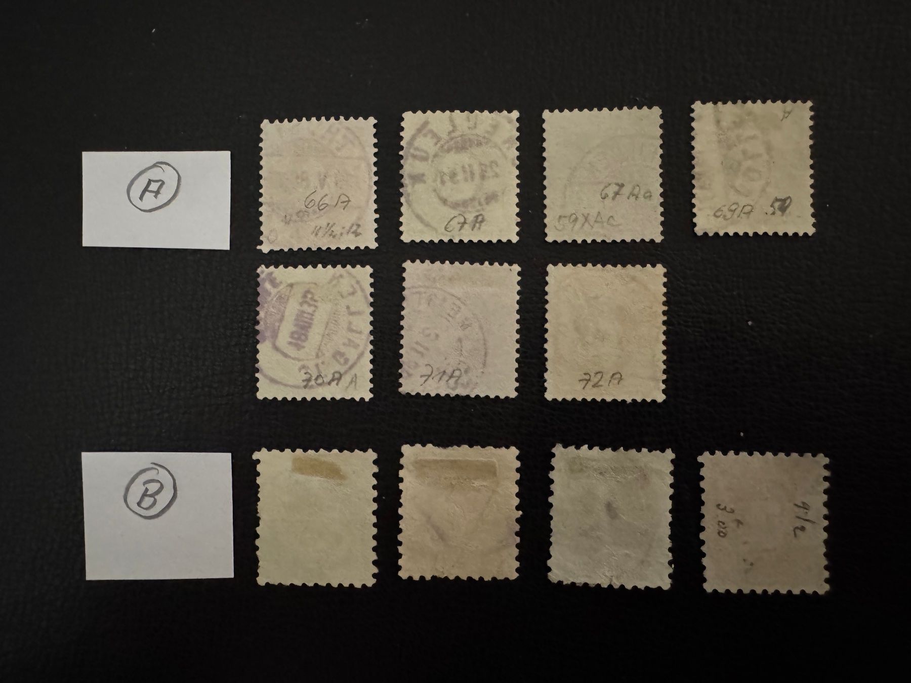 Alle Briefmarken: Stehende Helvetia mit Kontrollzeichen, Typ A/B, gestempelt – Gebraucht aus Stallikon von HILDECH1 6