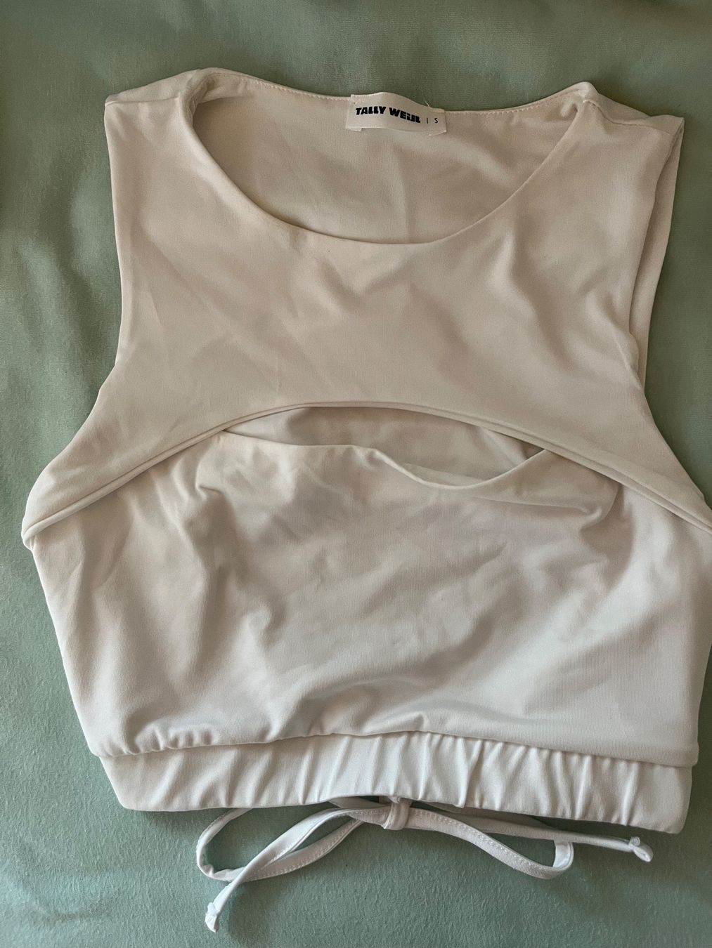 Tally Weijl Top: Top weiss – Usato da Möhlin venduto da eny_lsk7