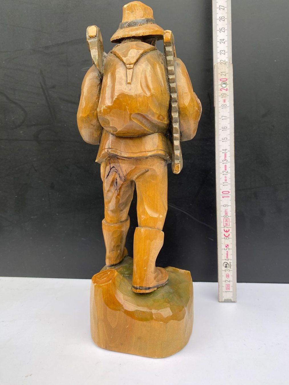 Statuette: Brienzer? Holzfigur geschnitzt "Holzer/Waldarbeiter", 25 cm – Usato da Emmen venduto da Sutim2005 4