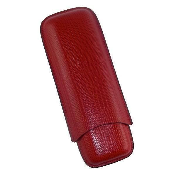 Sigari: Zigarren-Etui Rindsleder rot - 2 DC – Nuovo e nell'imballaggio originale da Schmerikon venduto da Fuse4