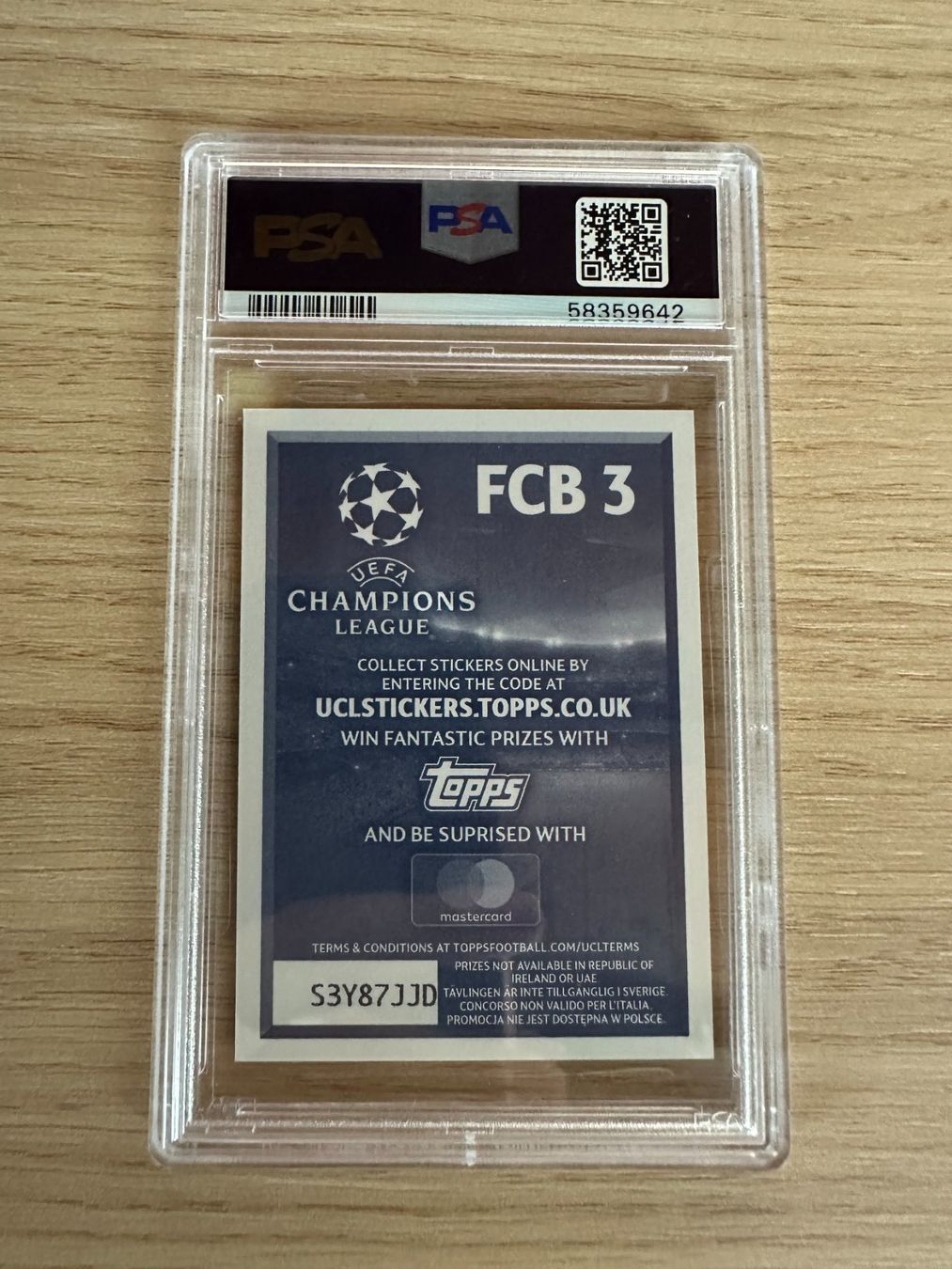 Panini Carte collezionabili: Lionel Messi Topps UCL 2016 Sticker PSA 9 – Nuovo (secondo la descrizione) da Hagendorn venduto da Pokecollectorch 1