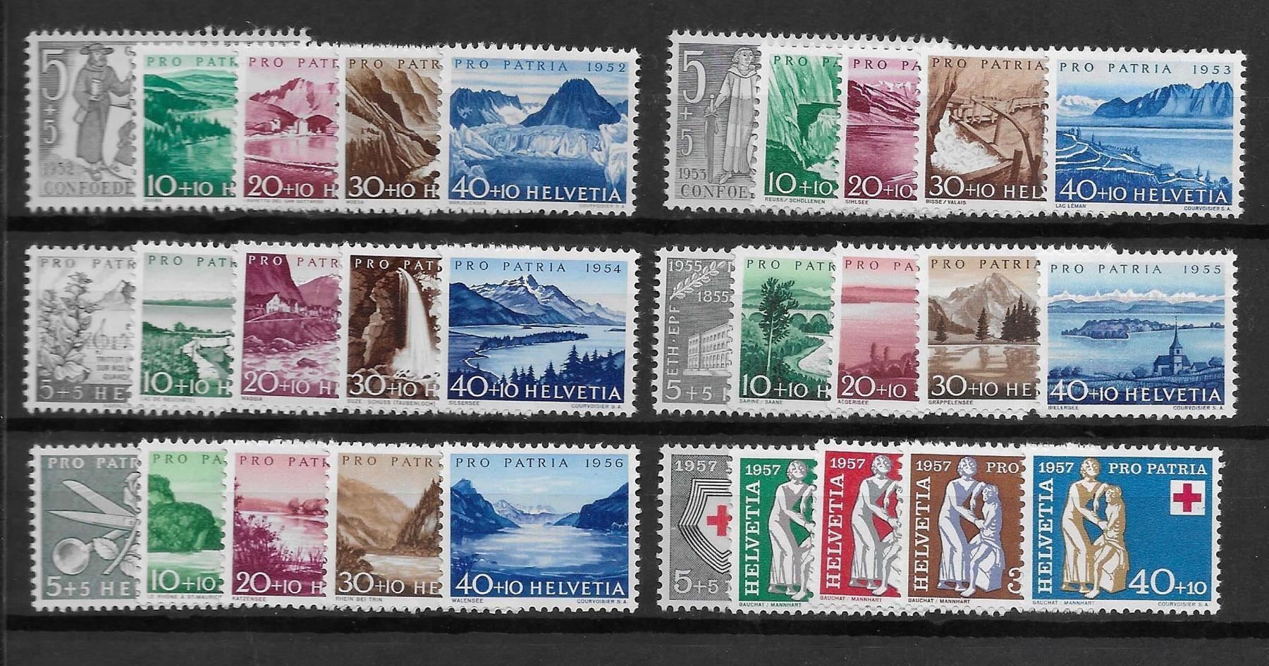 Tutti i francobolli: PP152 - Pro Patria 1952-1957  ** – Usato da Trélex venduto da Phil_Albert