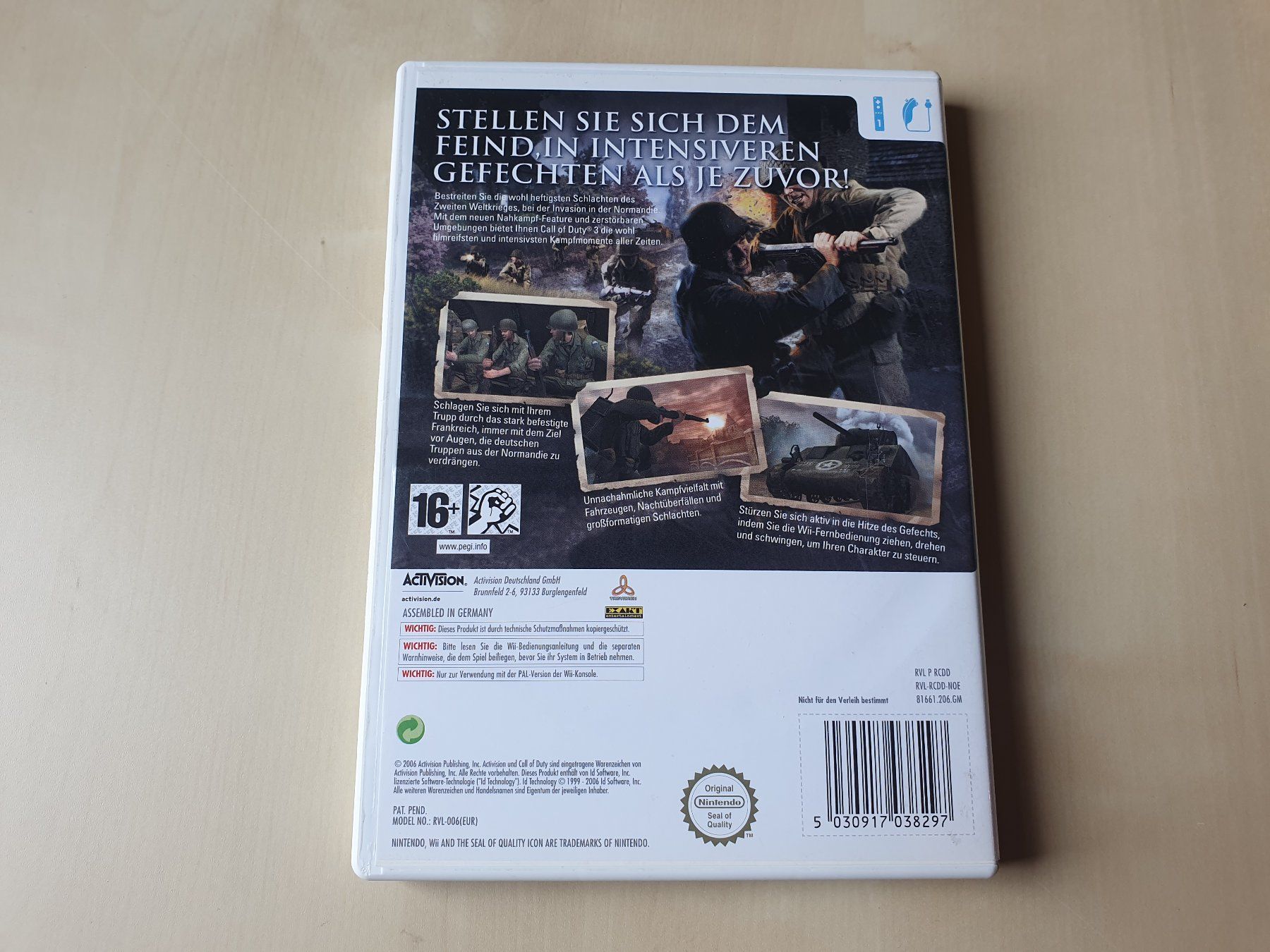 Nintendo Spiele: Call of Duty 3 – Gebraucht aus Stansstad von collectorsshop 1