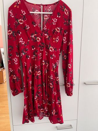 Florales Minikleid Langarm