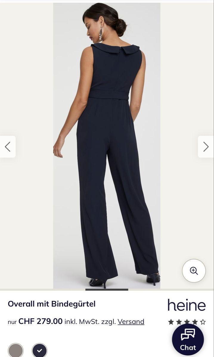 Heine Tute: Heine Overall Dunkelblau Grösse 40 neu – Nuovo e nell'imballaggio originale da Veyras venduto da ValClasse 2