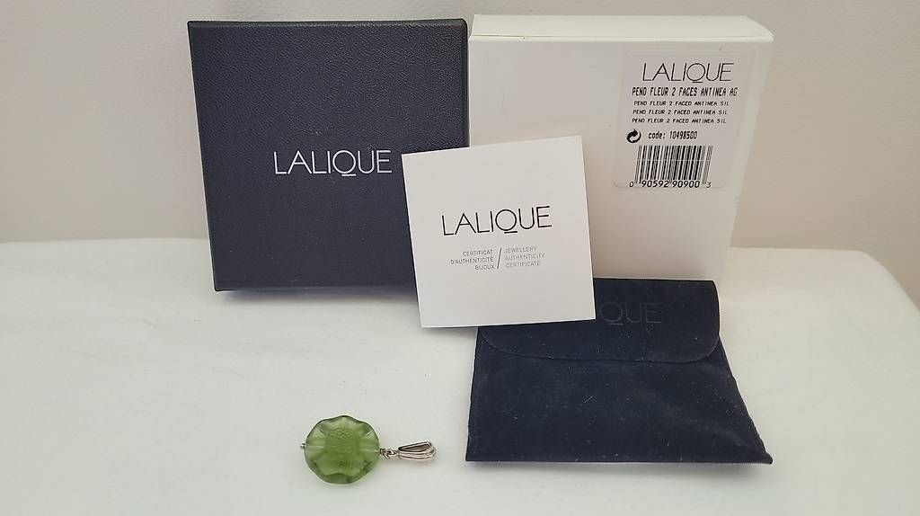Lalique Anhänger: Lalique pendant fleur 2 faces antine argent – Neu und originalverpackt aus Neuhausen von mar_ryh8 2