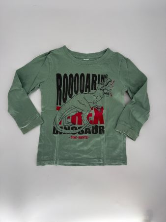Langarm Dino-Shirt Gr. 98/104 von Takko
