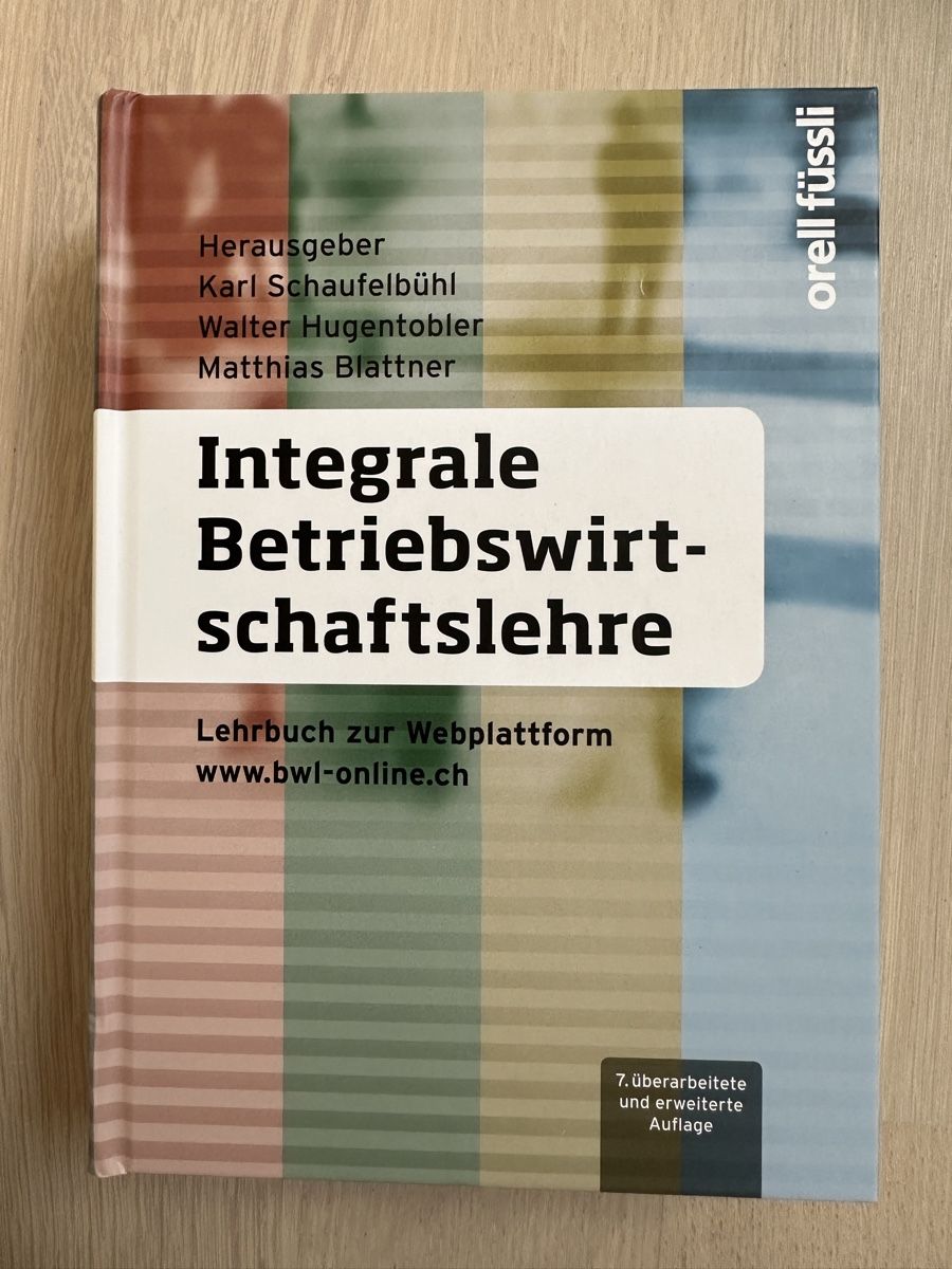 Libri: Integrale Betriebswirtschaftslehre – Nuovo (secondo la descrizione) da Reinach BL venduto da rin_ry68