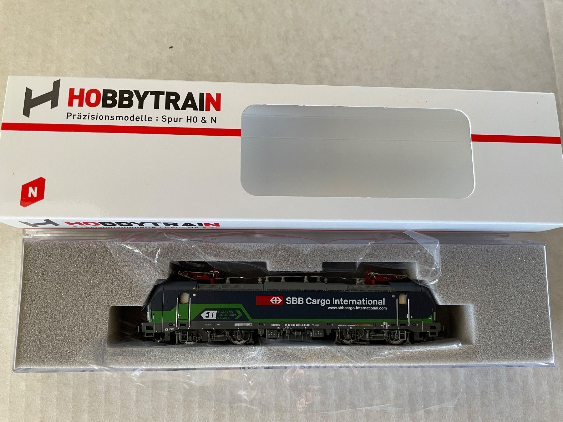 Hobbytrain Modellini di ferrovie: Hobbytrain 2972 Elok Vectron SBB – Nuovo e nell'imballaggio originale da Hauterive NE venduto da eriamch