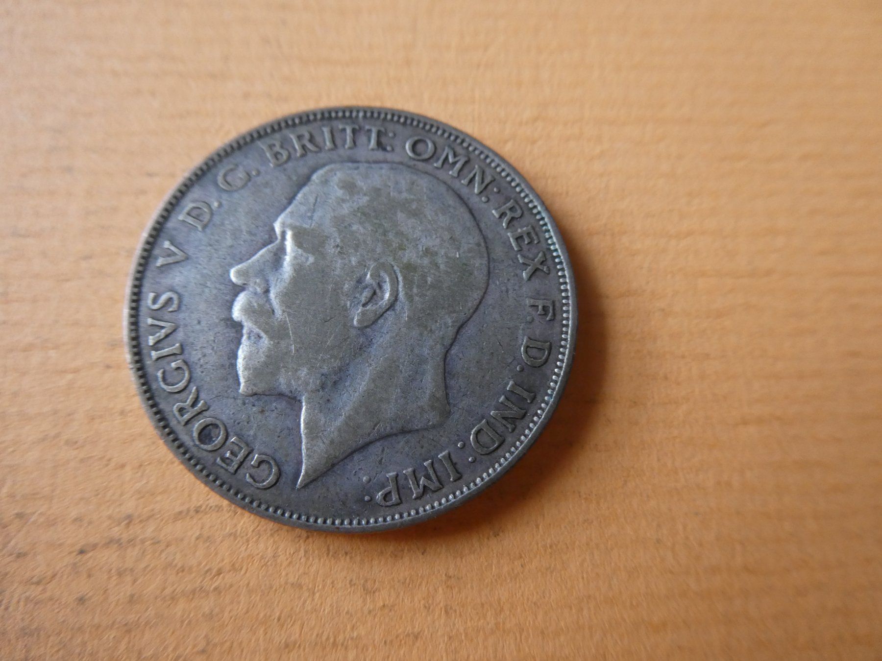 Alle Münzen: Grossbritannien  1923, 1 Florin - Silber – Gebraucht aus Hinterforst von Rohusri 1