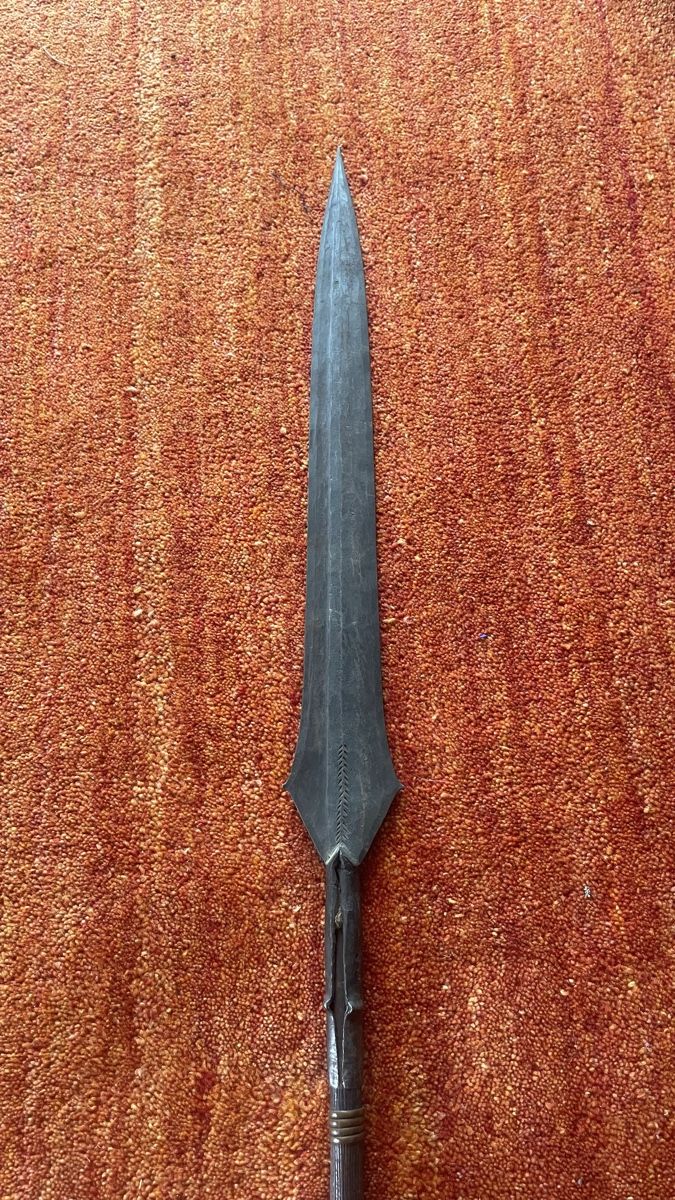 Bogenschiessen: Prunk-, Statusspeer  Zentralafrika, 154cm – Gebraucht aus Marthalen von tfu058
