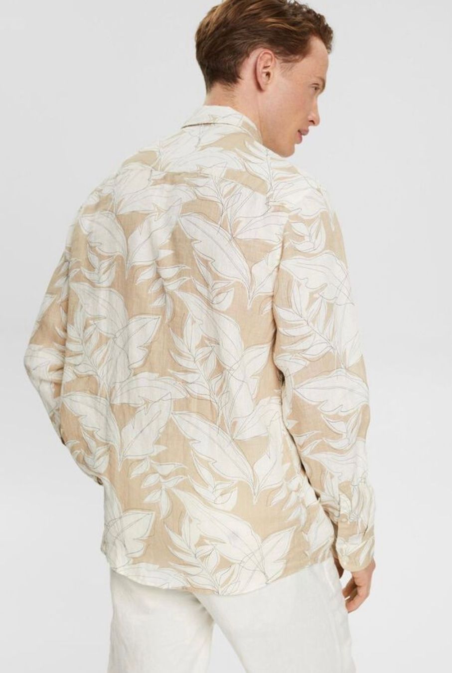 Esprit Camicie: Gemustertes Hemd aus 100% Leinen – Nuovo e nell'imballaggio originale da Wittenbach venduto da bes_k8vr 3