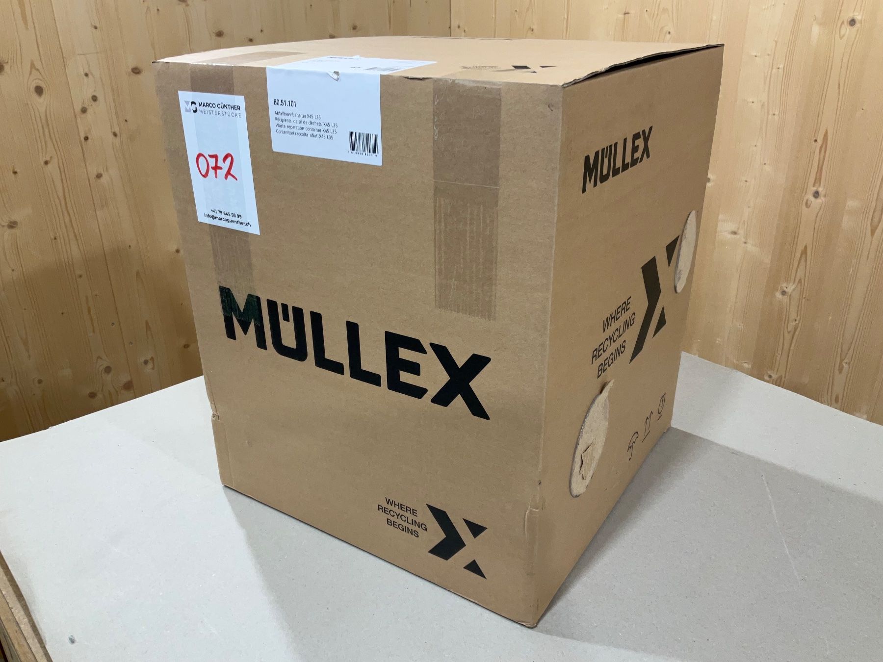 Müllex Abfalleimer: 072 Müllex Abfallsystem X45 L35 – Neu und originalverpackt aus Derendingen von Meisterstuecke 4