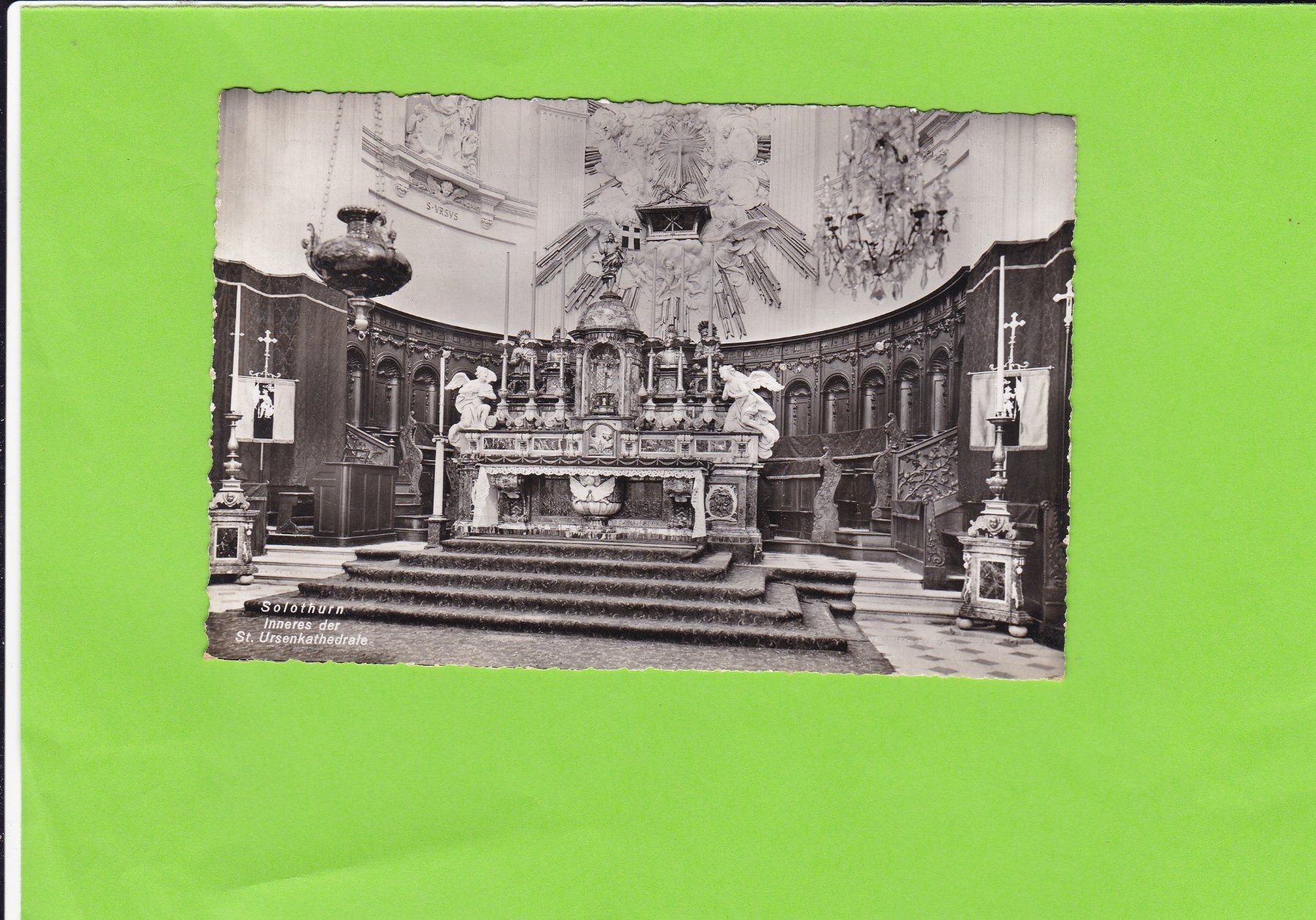 Cartoline postali: Inneres der St. Ursenkathedrale, Solothurn – Usato da St. Peterzell venduto da neckertal