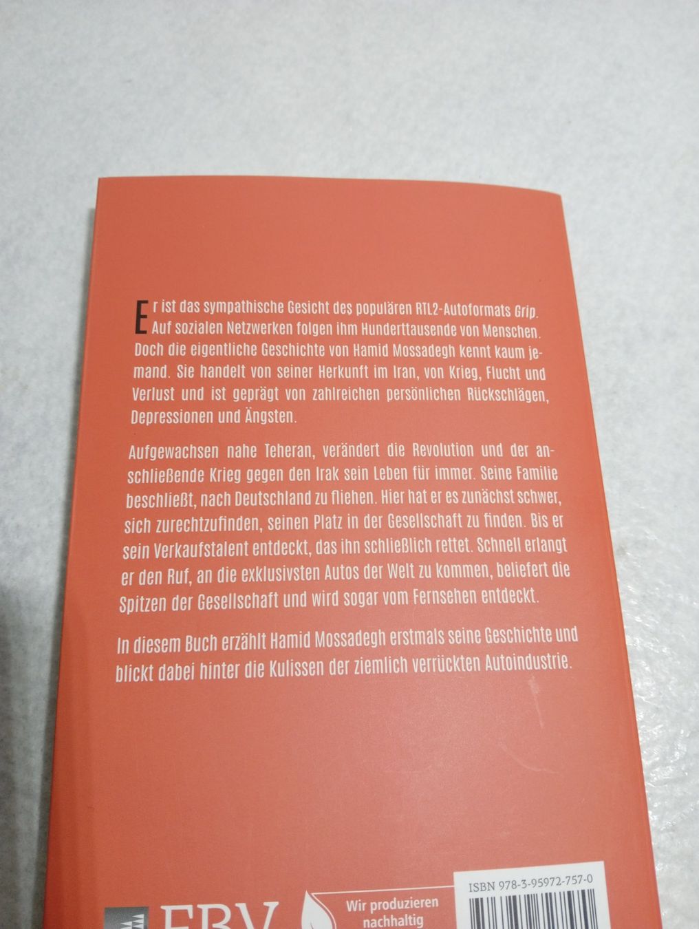 Livres: Mit 330 PS in ein neues Leben von Hamid Mossadech – Neuf (Voir description) à Huttwil par Secondtrain 1