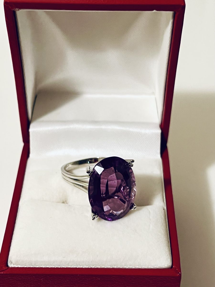 Anelli: Amethyst Ring 750 18k White Gold – Nuovo (secondo la descrizione) da Rüschlikon venduto da topswissvintage 8