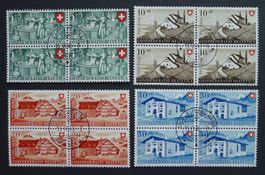 PP 1946, Viererblöcke B30-B33, Orts-Ersttag Kat: 180.-