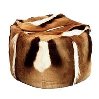 Hocker gepolstert und mit Springbok bezogen