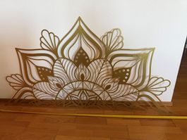 Wanddekoration / Wandskulptur Lotus-Blume
