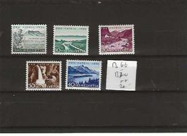 timbre Pro Patria 1954 B66 à B70 **