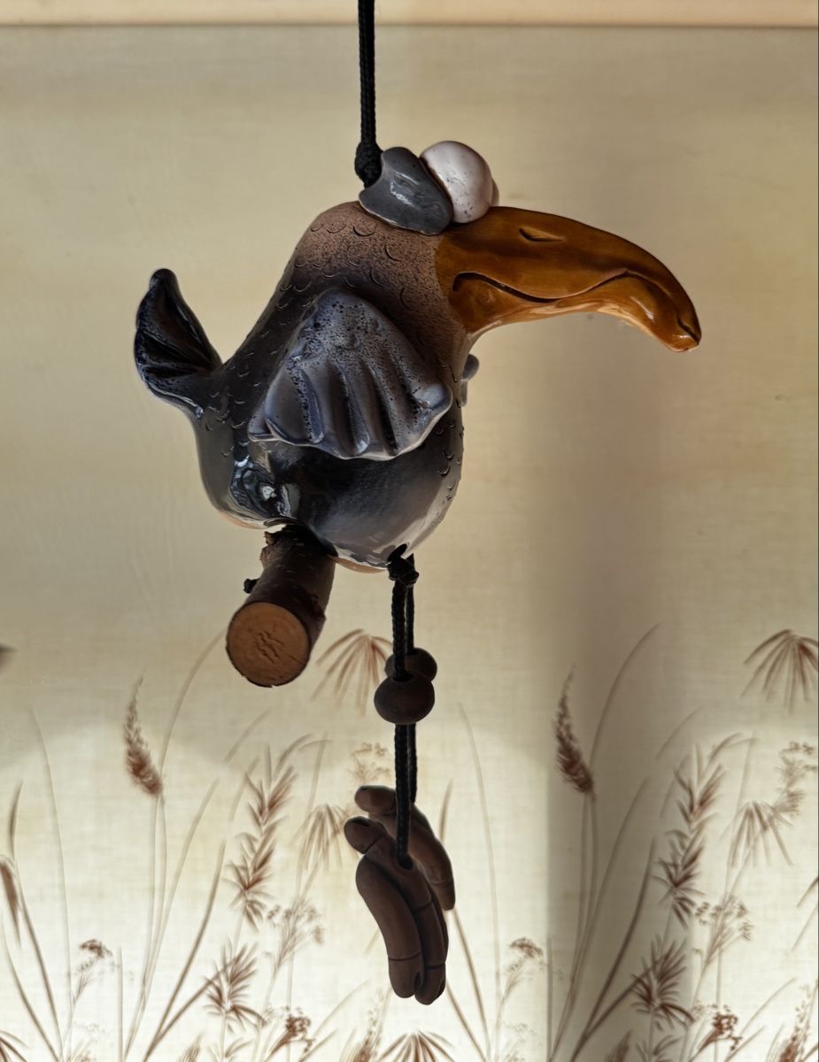 Figuren: Vogelfigur aus bemaltem Keramik-/Tonmaterial – Gebraucht aus Widnau von sar_h98t 2