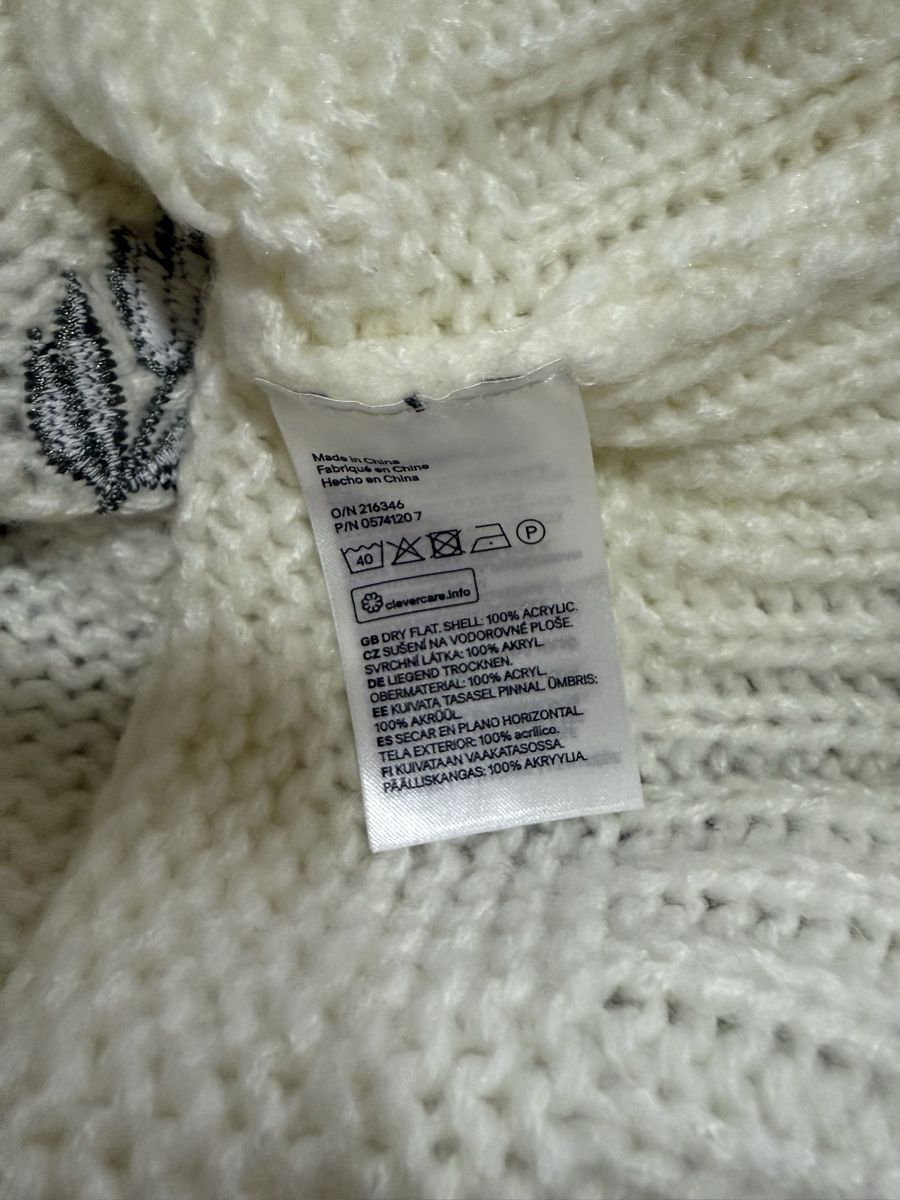 H&M Pullover & Sweatshirts: H&M Strickpullover, Wollpullover, Winter, Blumenmuster, L – Neu (gemäss Beschreibung) aus Zürich von Herbion1 4