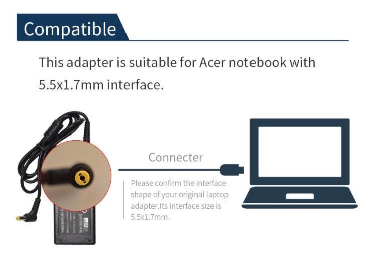 Caricabatterie: Acer Aspire Ladegerät 19V 3.42A – Nuovo e nell'imballaggio originale da Unterägeri venduto da RmOnline 2