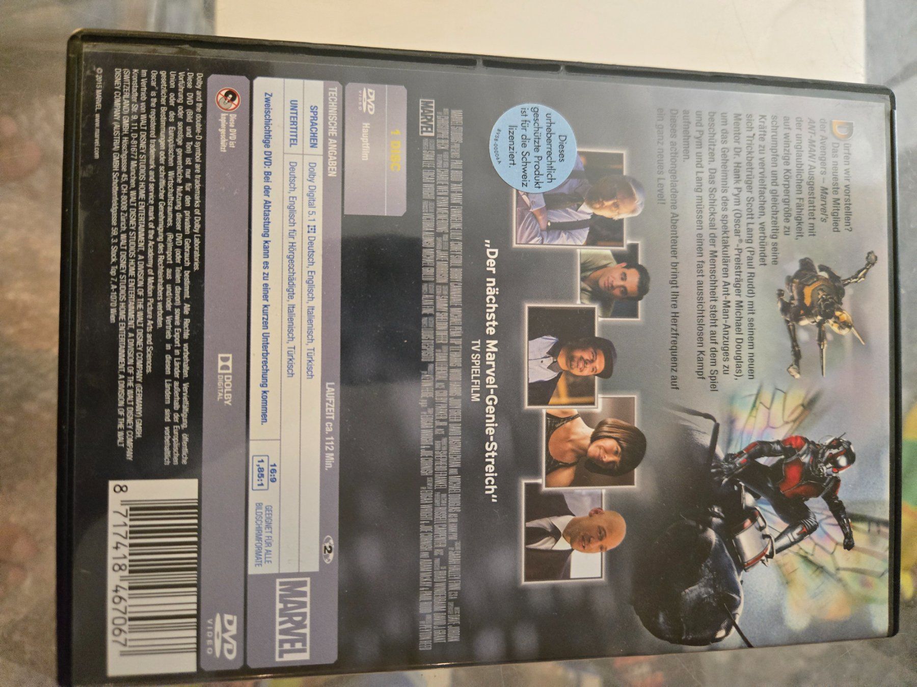 Tutti i DVDs: Ant-Man DVD – Usato da Bussigny venduto da Kfdlt 1