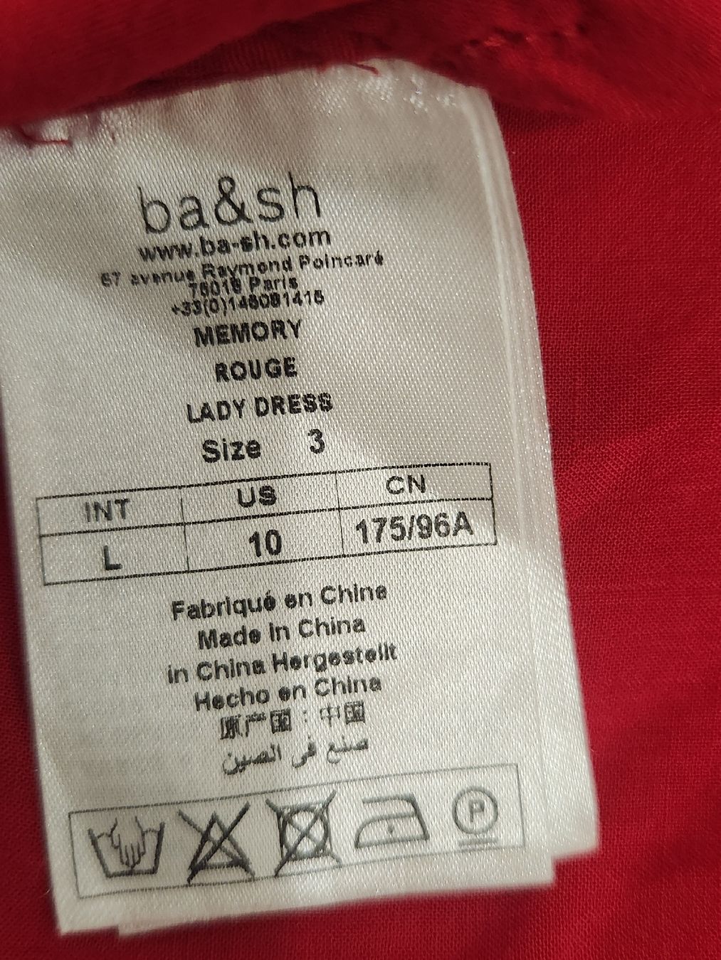 Ba&Sh Vestiti: Robe ba&sh imprimée rouge taille 3 ( L) – Usato da Niedergösgen venduto da Eva2410 5