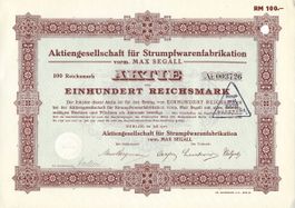 AG für Strumpfwarenfabrikation vorm. Max Segall - 1927