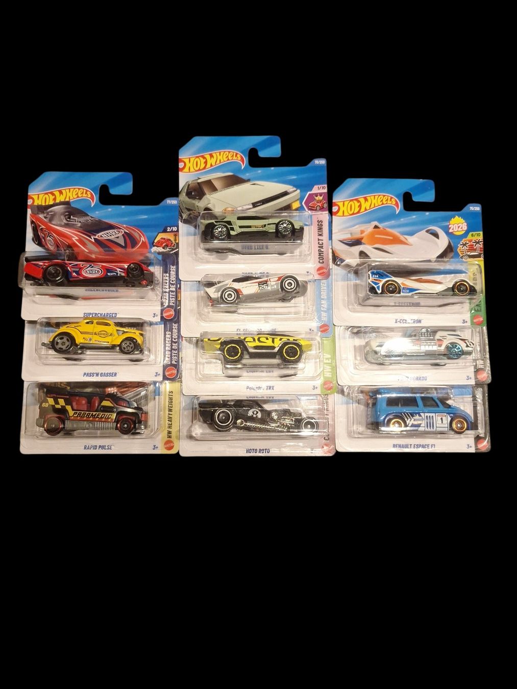 Hot Wheels Modellini d'auto: Div. Hot Wheels 2026 (10 Modelle, Case E 2026, Set 3) – Nuovo e nell'imballaggio originale da Adlikon venduto da Mmartin0