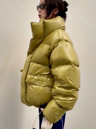 entire studios Daunenjacke Puffer senfgelb L