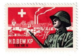 Soldaten Briefmarke
