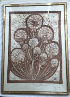 Edda Reichert - Batik Gemälde - "Brauner Kerbel"