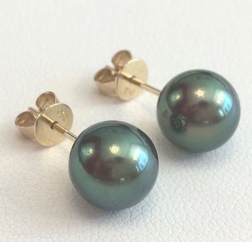 Ohrringe & -stecker: Tahiti-Perlohrstecker, grau, statt 780,- – Neu und originalverpackt aus Zürich von juwelier-damken 3