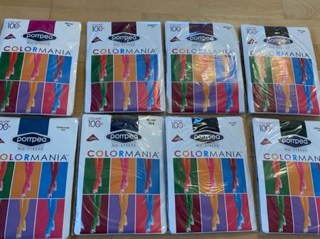 8 blickdichte Strumpfhosen (7 versch. Farben) in Gr. S, NEU