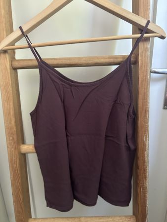 Trägershirt Aubergine