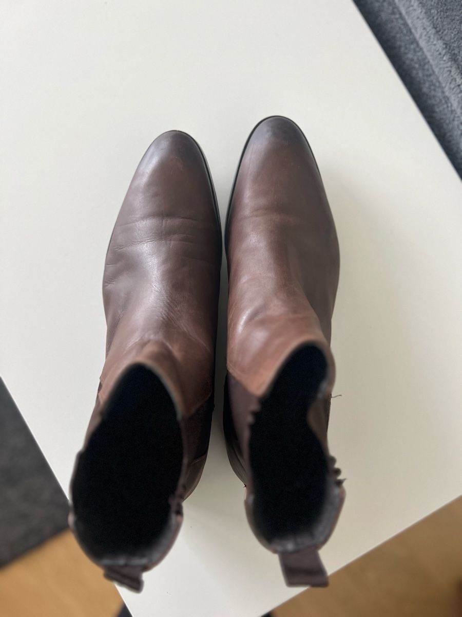 Scarpe da uomo: Zign Brown Leather Ankle Boots - 45 – Usato da Bern venduto da Piedritas 2