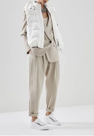 Brunello Cucinelli Anzug, Beige, mit Etikett!