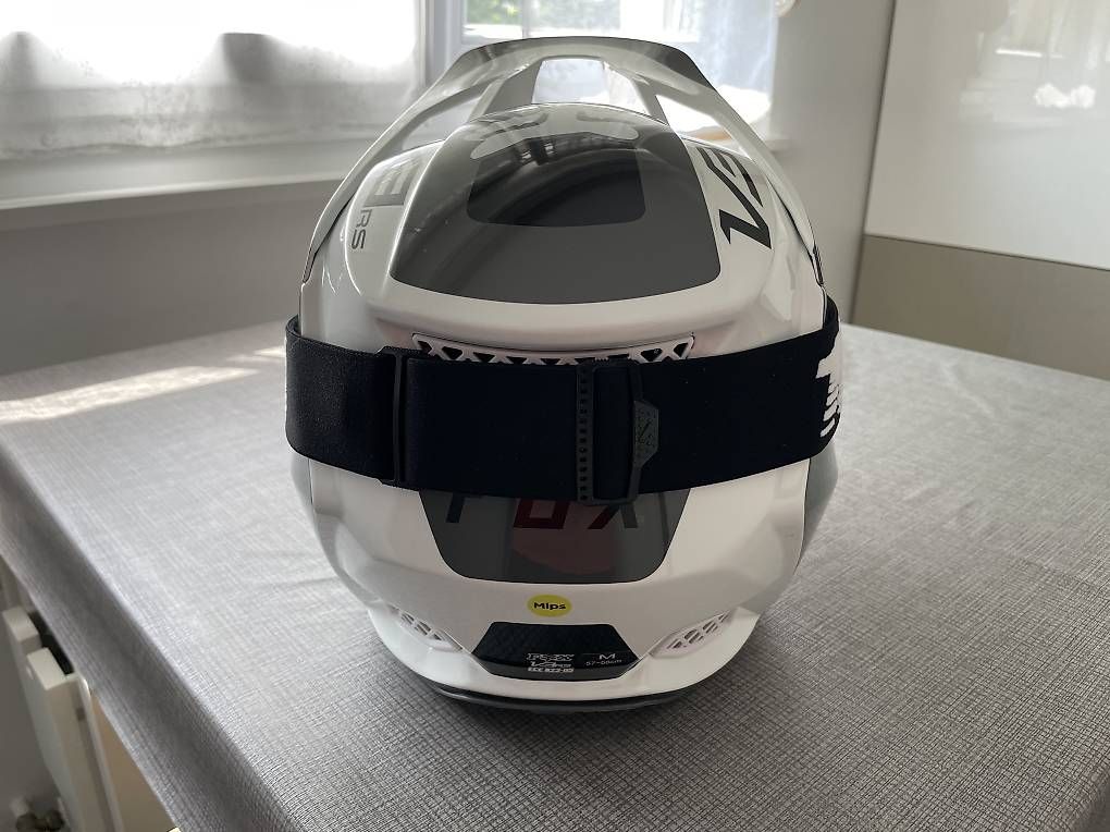 Caschi & visiere: Casque FOX V3RS EFEKT Blanc/Noir – Usato da Prilly venduto da natas.hell 3