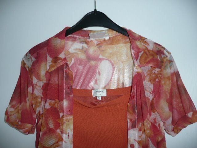 H&M Gonne: NEU modisch orange/blumig Jupe + Bluse – Nuovo (secondo la descrizione) da Baar venduto da negombo 2