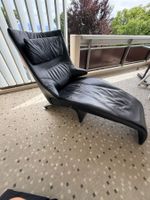 Fauteuil relax inclinable cuir noir parfait état