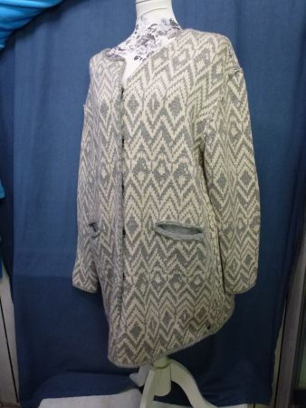 MARC O POLO STRICKJACKE LÄSSIG GR XL NEU ETIKETT GRAU WOLLE